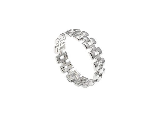 Rolex style Zilveren ring